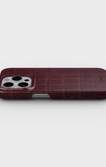 iPhone 13 Pro Max Slim Case - Rouge Croc - View 3