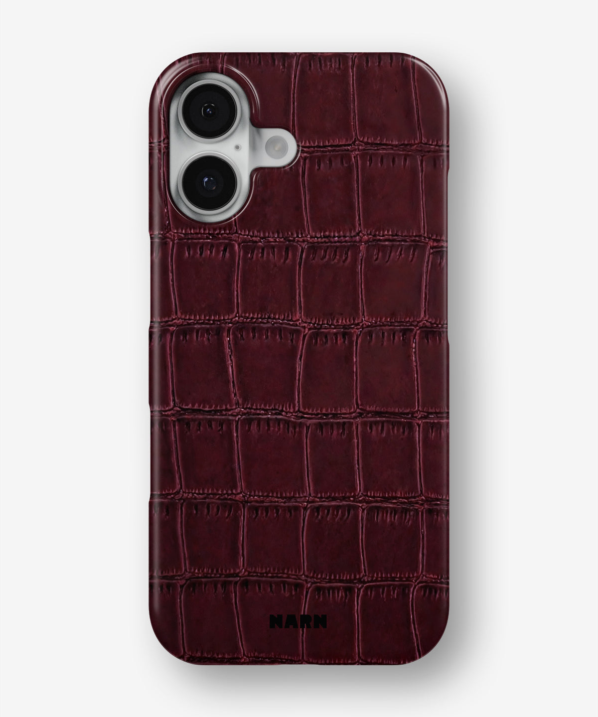 iPhone 16 Slim Case - Rouge Croc - View 1