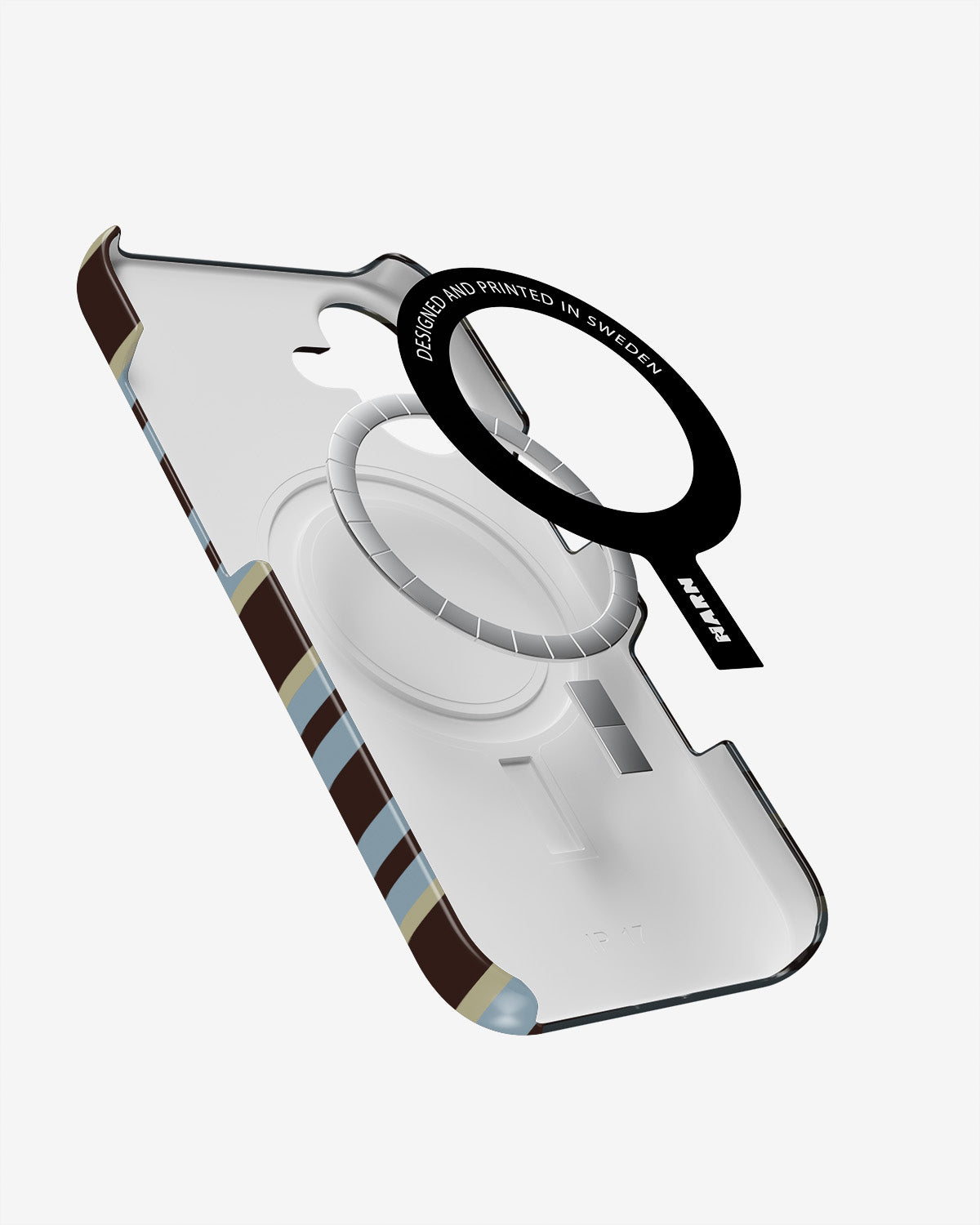 iPhone 16 Slim Case - Latte Lines - View 2
