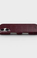 iPhone 16 Slim Case - Rouge Croc - View 3