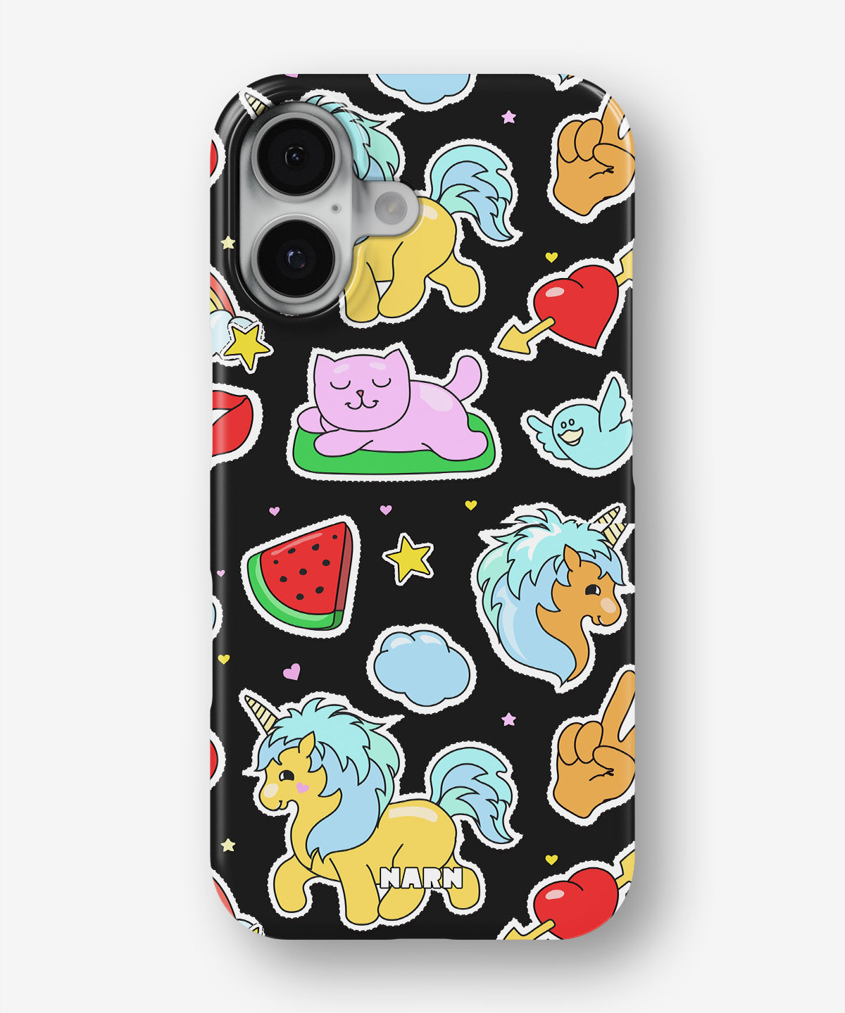 iPhone 17 Slim Case - Cute Stickers - View 1