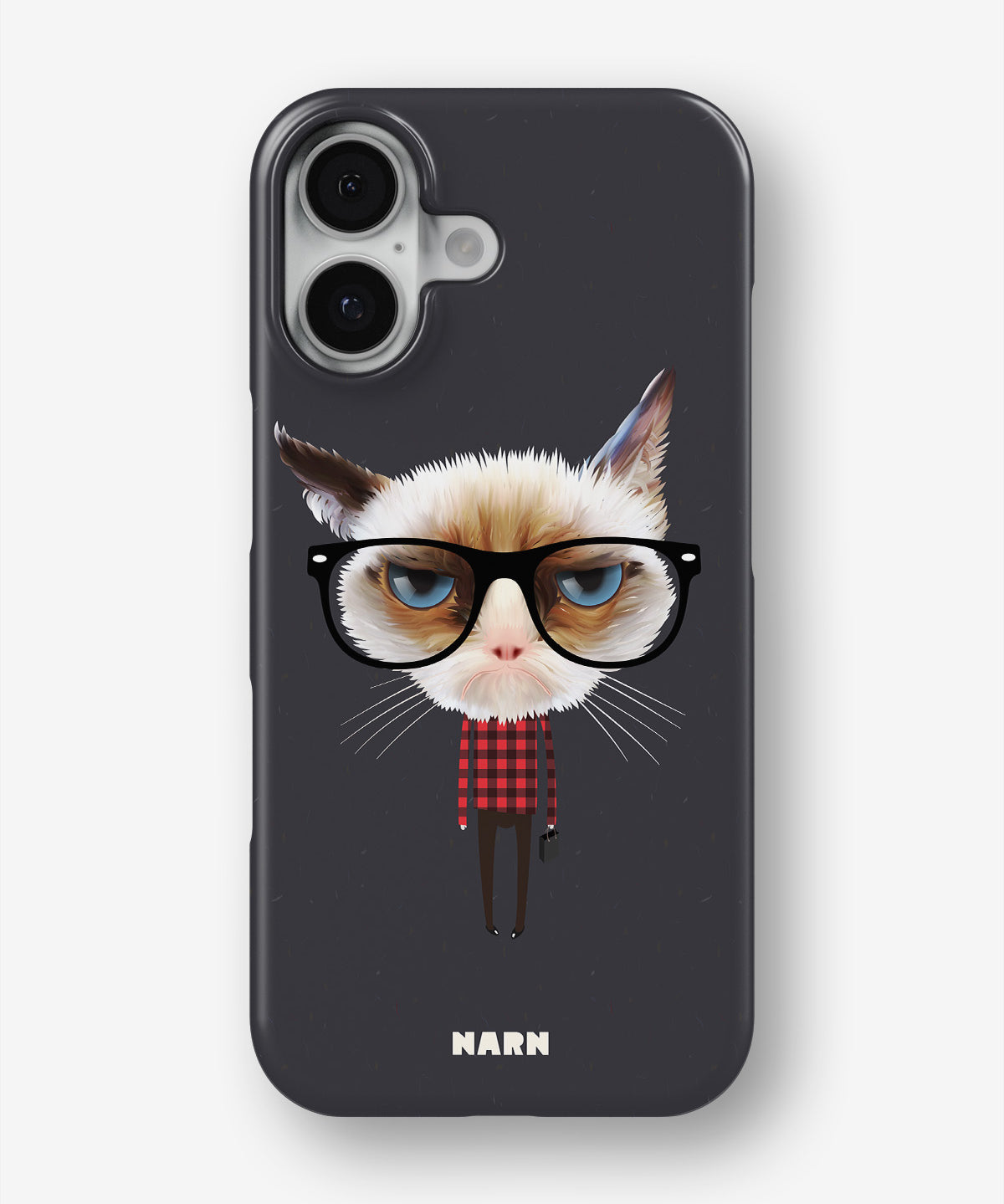 iPhone 17 Slim Case - Hipster Cat - View 1
