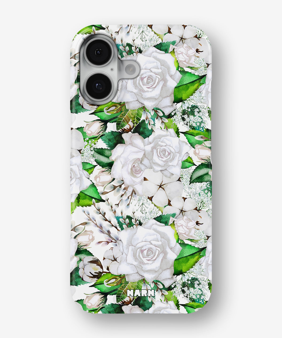 iPhone 17 Slim Case - White Bloom - View 1