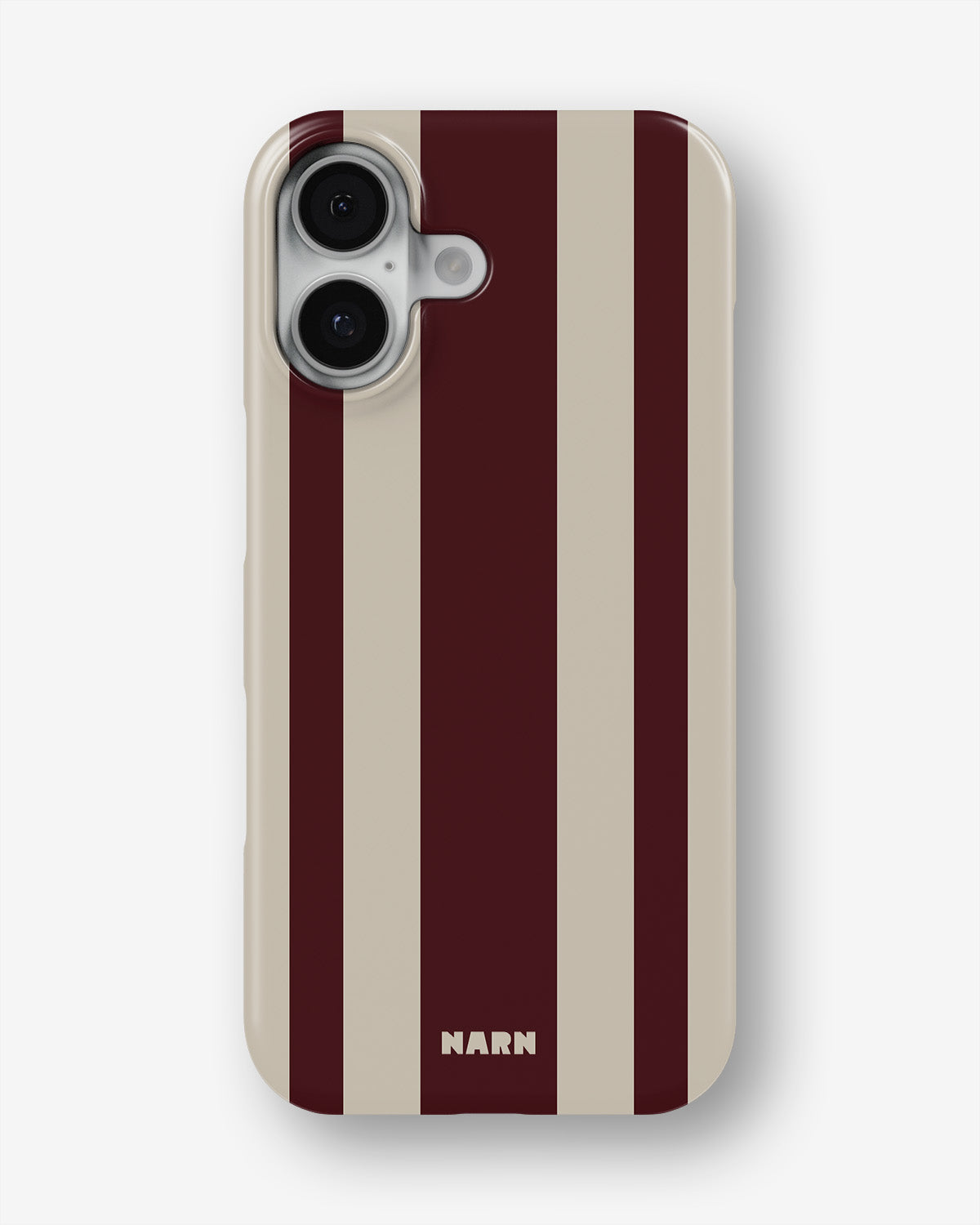 iPhone 17 Slim Case - Bordeaux Stripe - View 1
