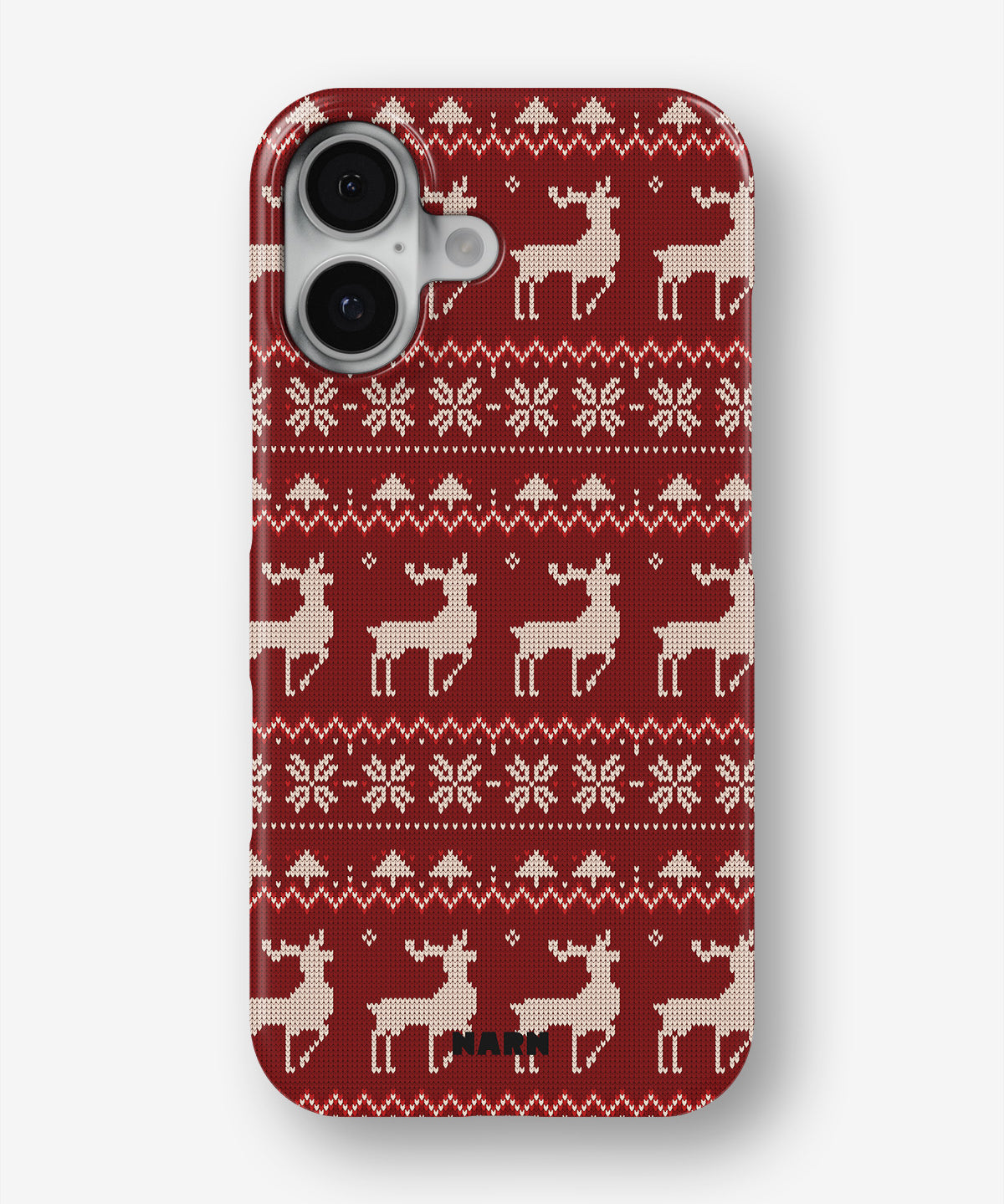 iPhone 17 Slim Case - Reindeer Knit - View 1