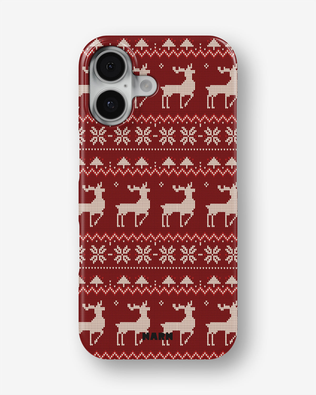 iPhone 17 Slim Case - Reindeer Knit - View 1