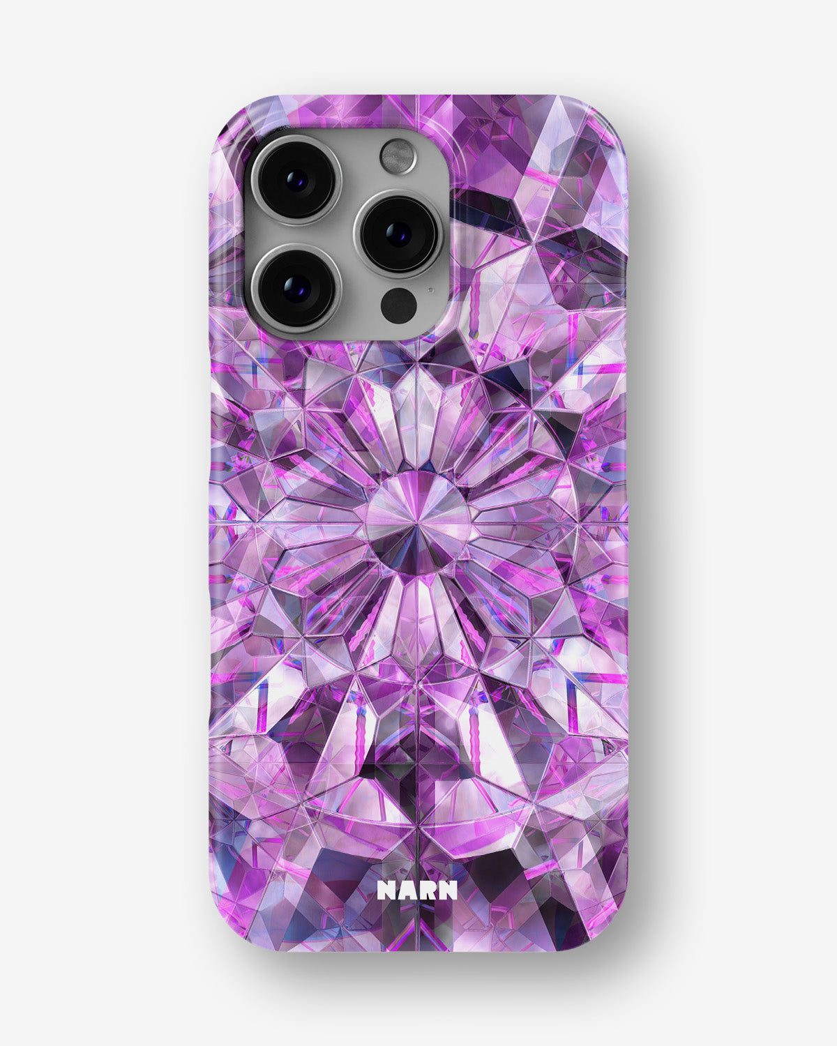 iPhone 16 Pro Slim Case - Lavender Crystals - View 1