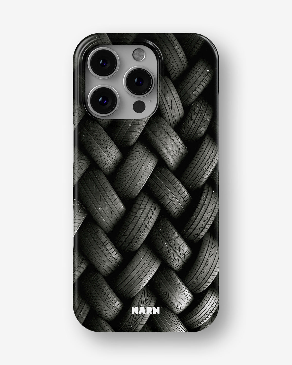 iPhone 16 Pro Slim Case - Tires Wall - View 1