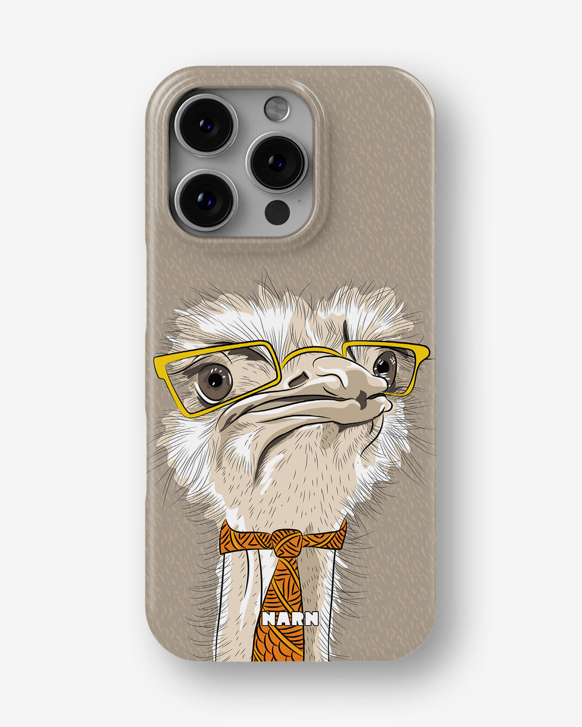 iPhone 16 Pro Slim Case - Hipster Ostrich - View 1