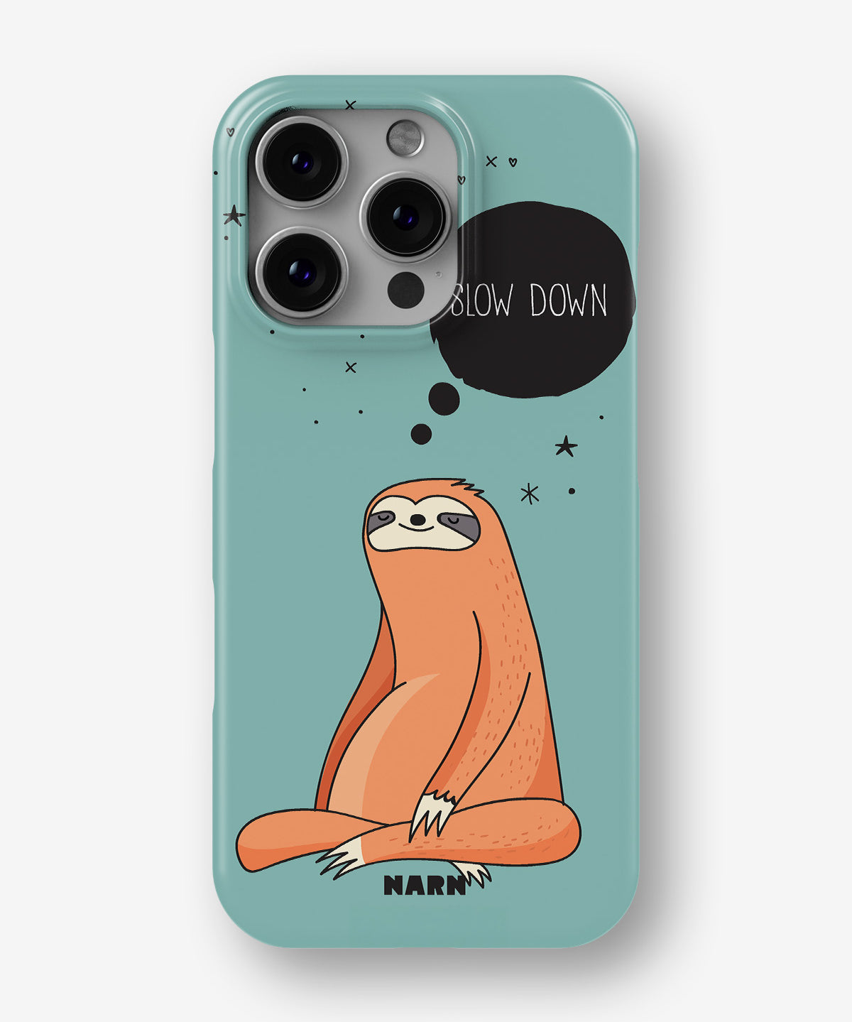 iPhone 16 Pro Slim Case - Slow Down Sloth - View 1