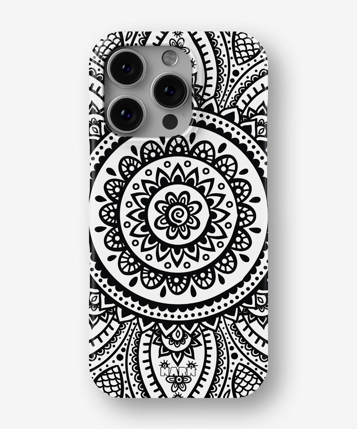iPhone 16 Pro Slim Case - Henna Mandala - View 1