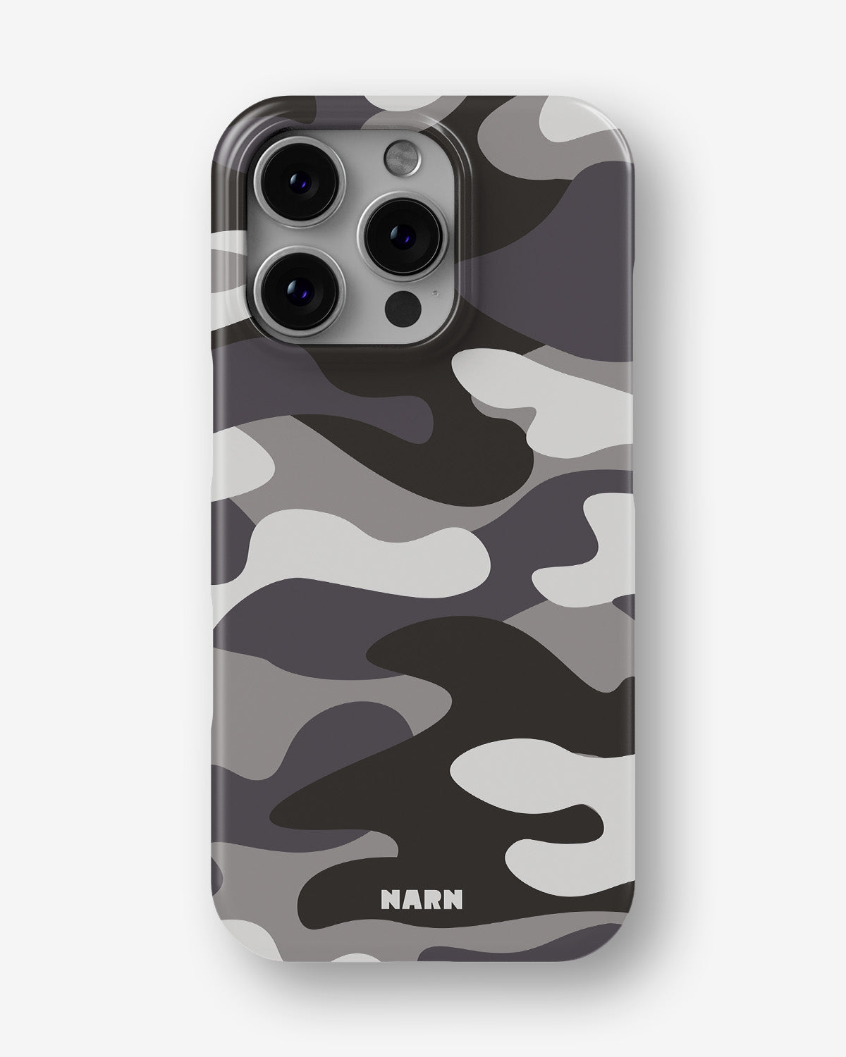 iPhone 16 Pro Slim Case - Grey Camo - View 1