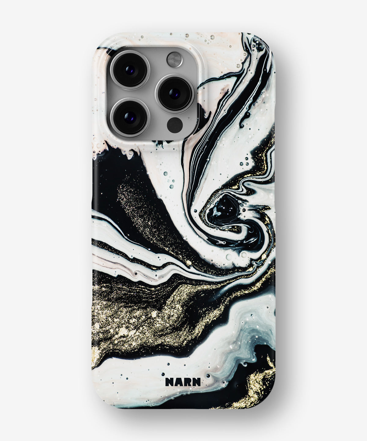 iPhone 16 Pro Slim Case - Golden Swirl - View 1