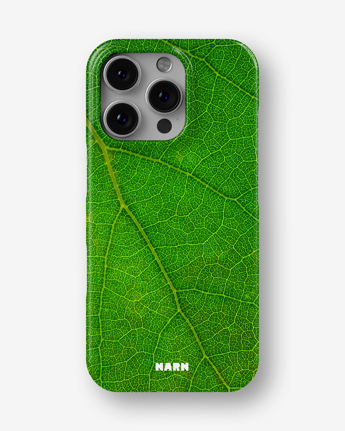 iPhone 16 Pro Slim Case - Green Leafy - View 1