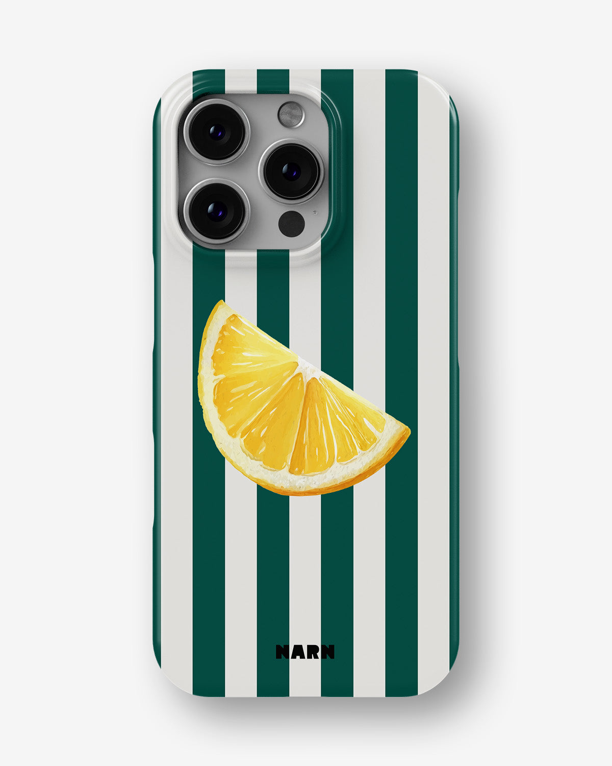 iPhone 16 Pro Slim Case - Lemon Stripes - View 1