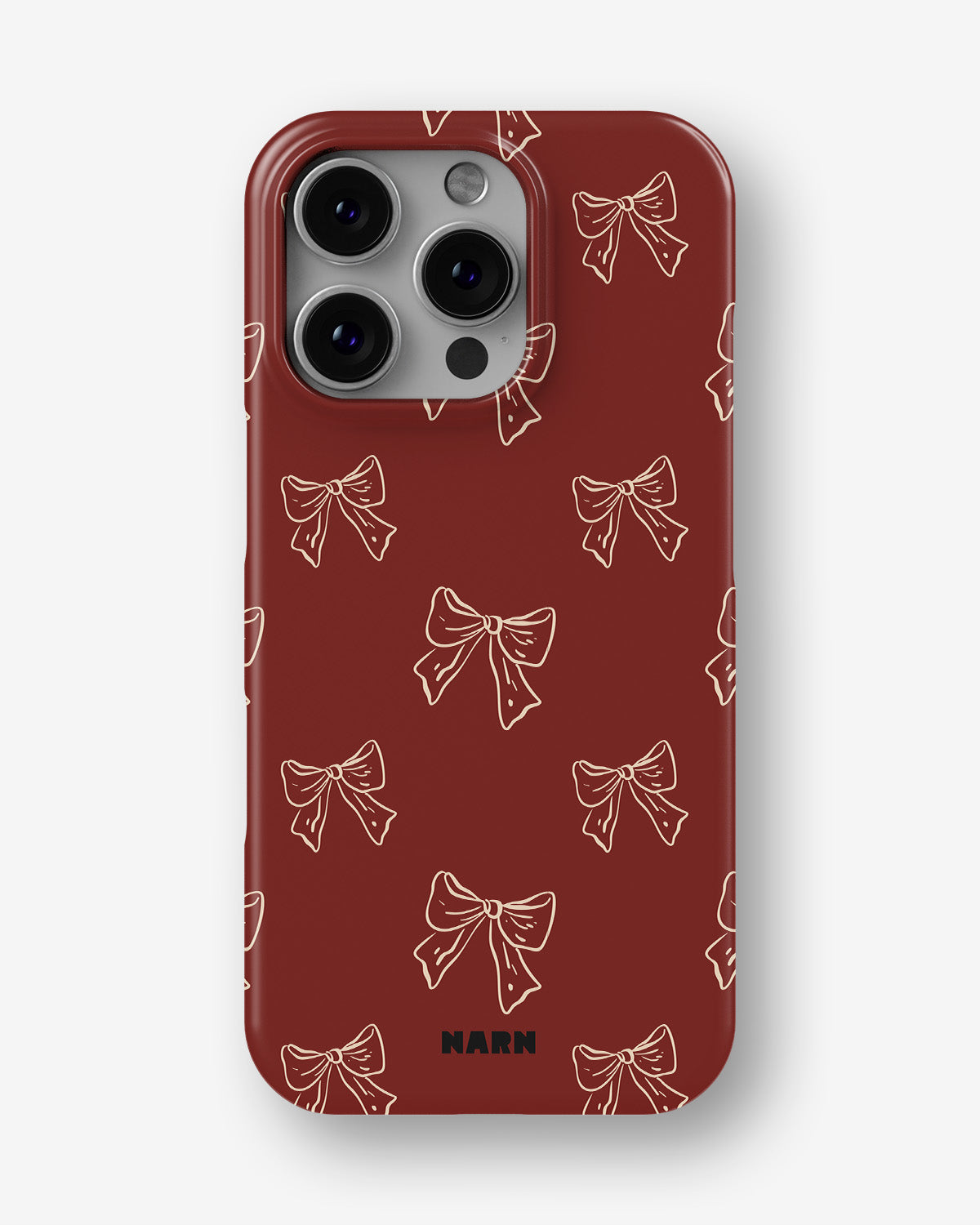 iPhone 16 Pro Slim Case - Cherry Bows - View 1