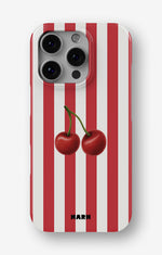 iPhone 16 Pro Slim Case - Cherry Stripes - View 1