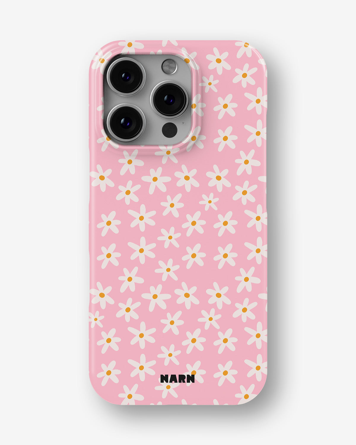 iPhone 16 Pro Slim Case - Pink Daisy - View 1