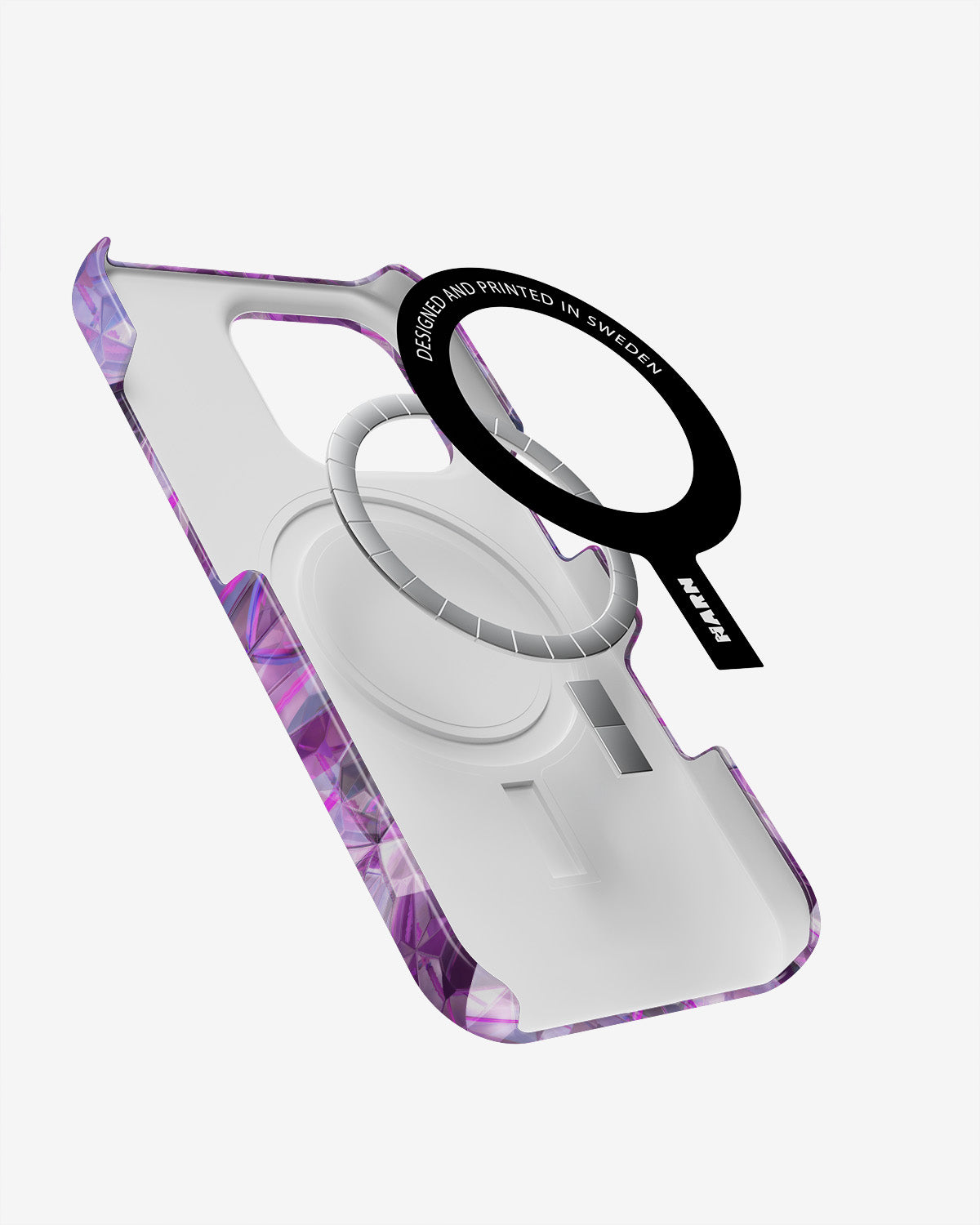 iPhone 16 Pro Slim Case - Lavender Crystals - View 2