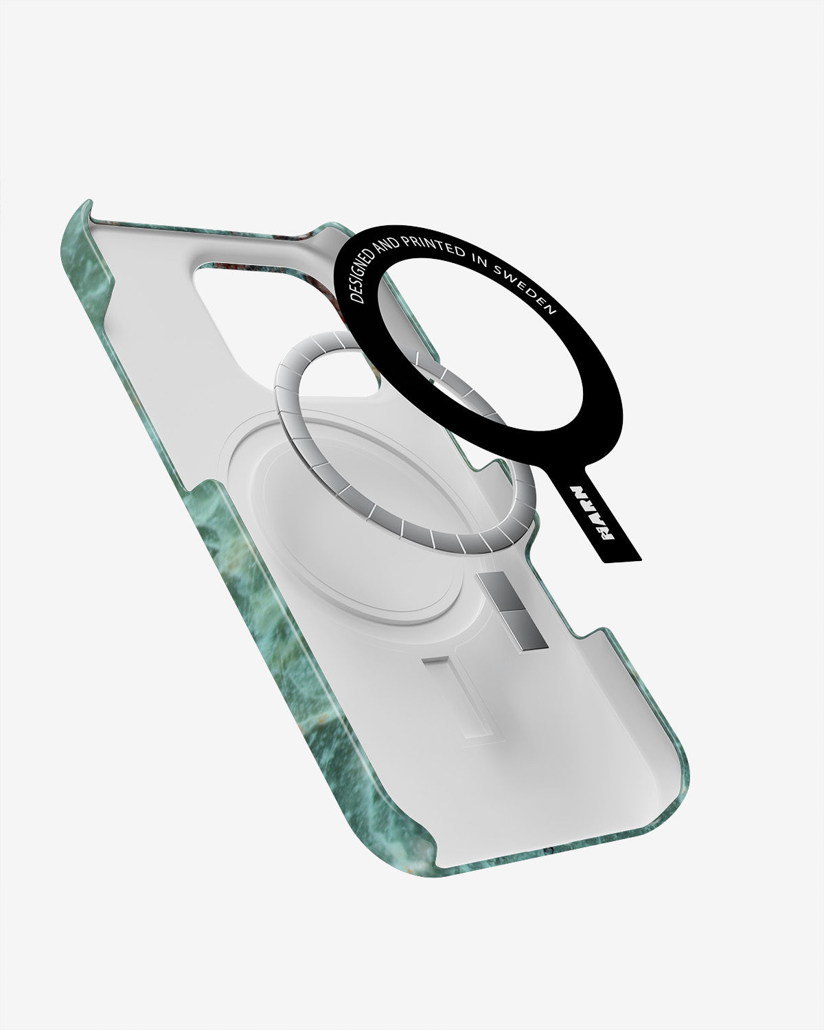 iPhone 16 Pro Slim Case - Green Marble - View 2