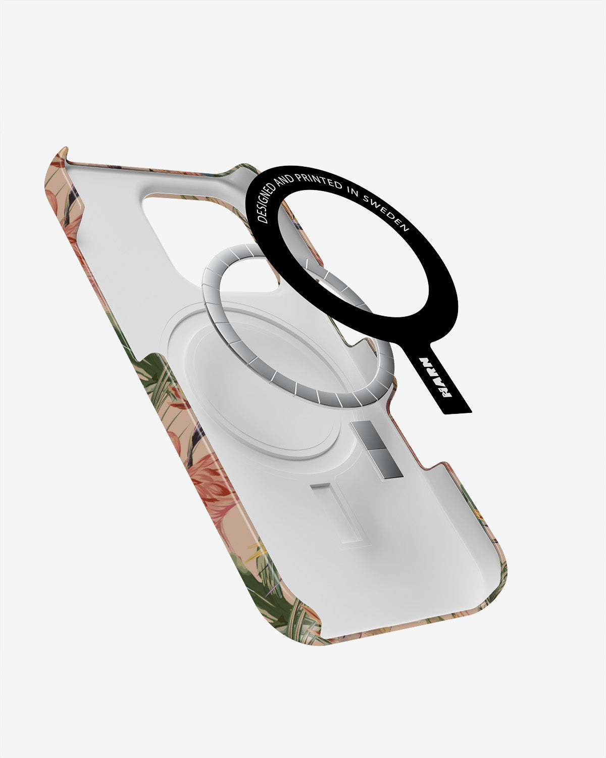 iPhone 16 Pro Slim Case - Flamingos & Flowers - View 2
