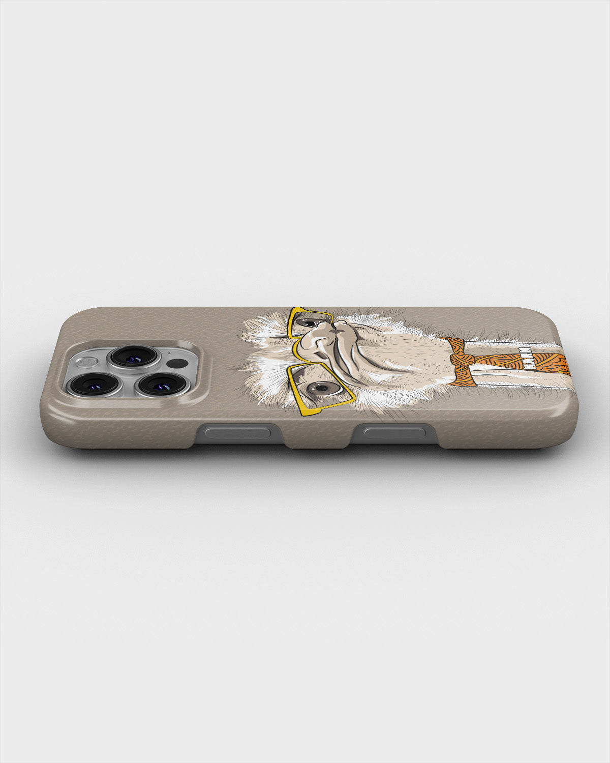iPhone 16 Pro Slim Case - Hipster Ostrich - View 3