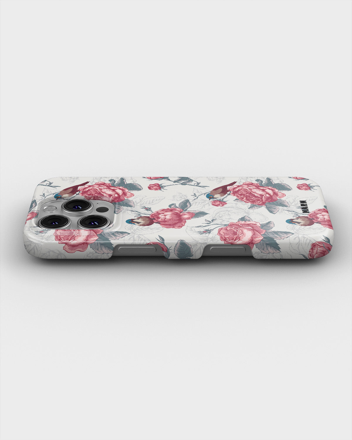 iPhone 16 Pro Slim Case - Birds Among Roses - View 3