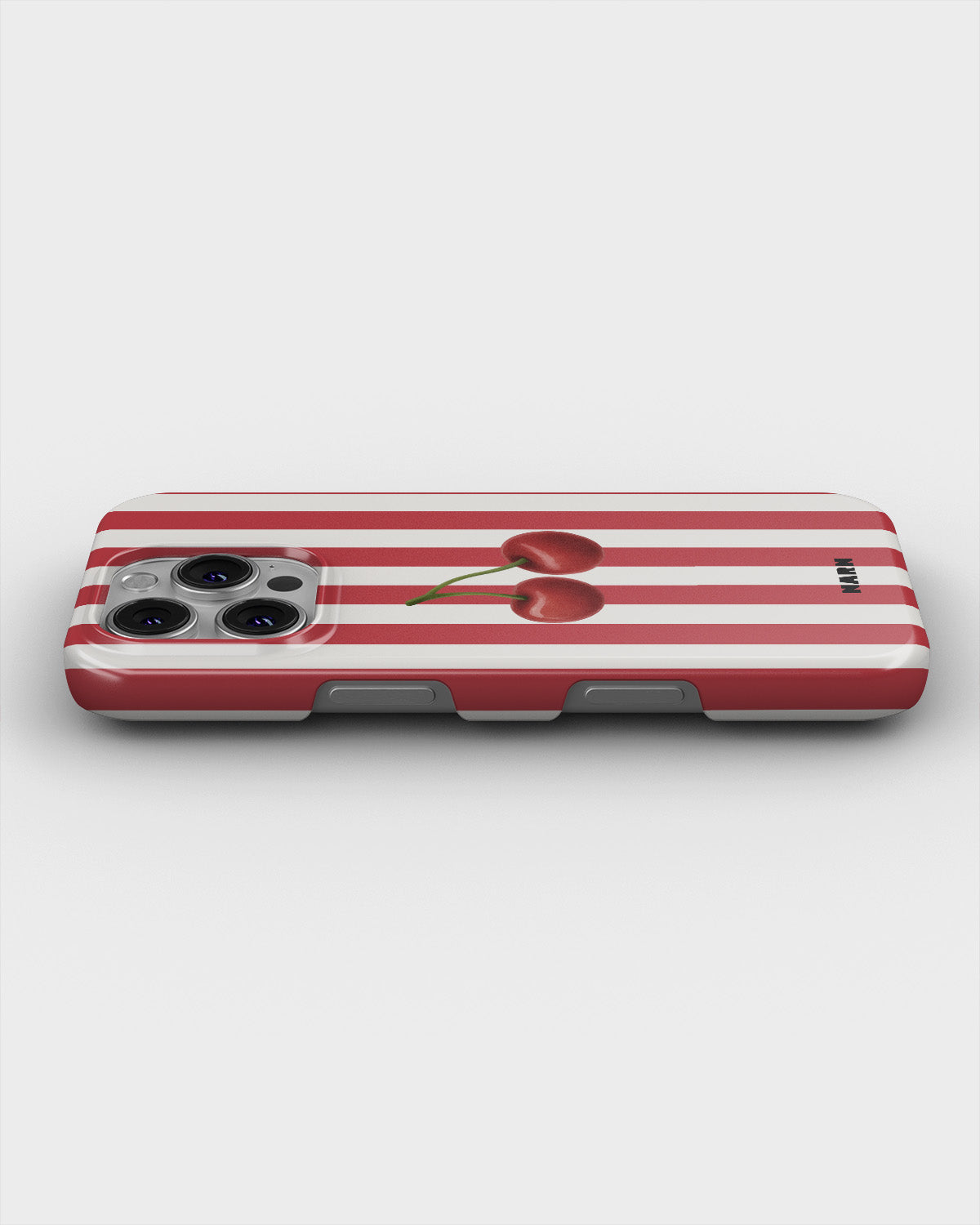 iPhone 16 Pro Slim Case - Cherry Stripes - View 3