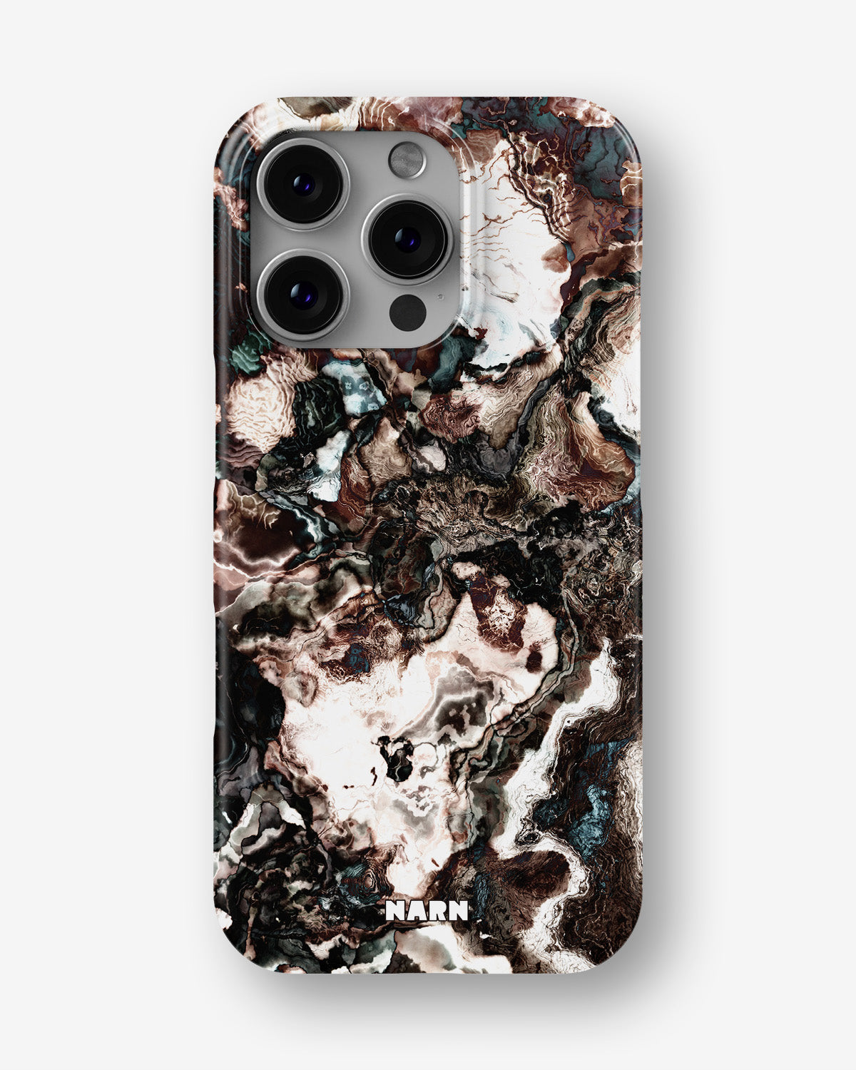 iPhone 16 Pro Max Slim Case - Marble Brown - View 1