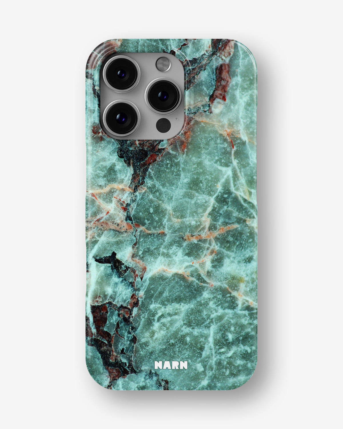iPhone 16 Pro Max Slim Case - Green Marble - View 1
