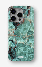 iPhone 16 Pro Max Slim Case - Green Marble - View 1