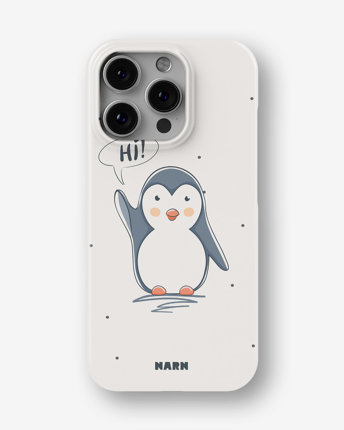 iPhone 16 Pro Max Slim Case - Cute Penguin - View 1