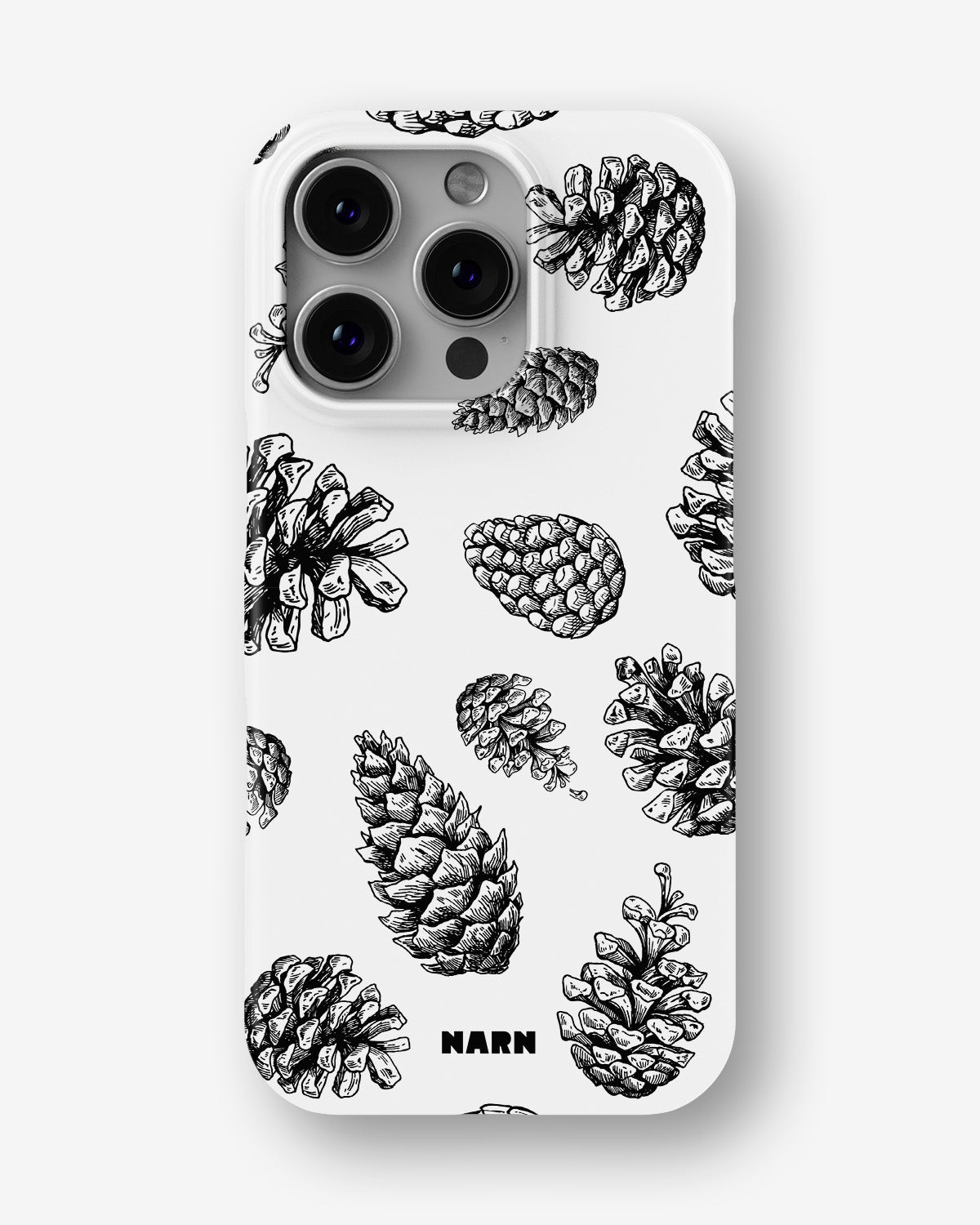iPhone 16 Pro Max Slim Case - Pine Cones - View 1