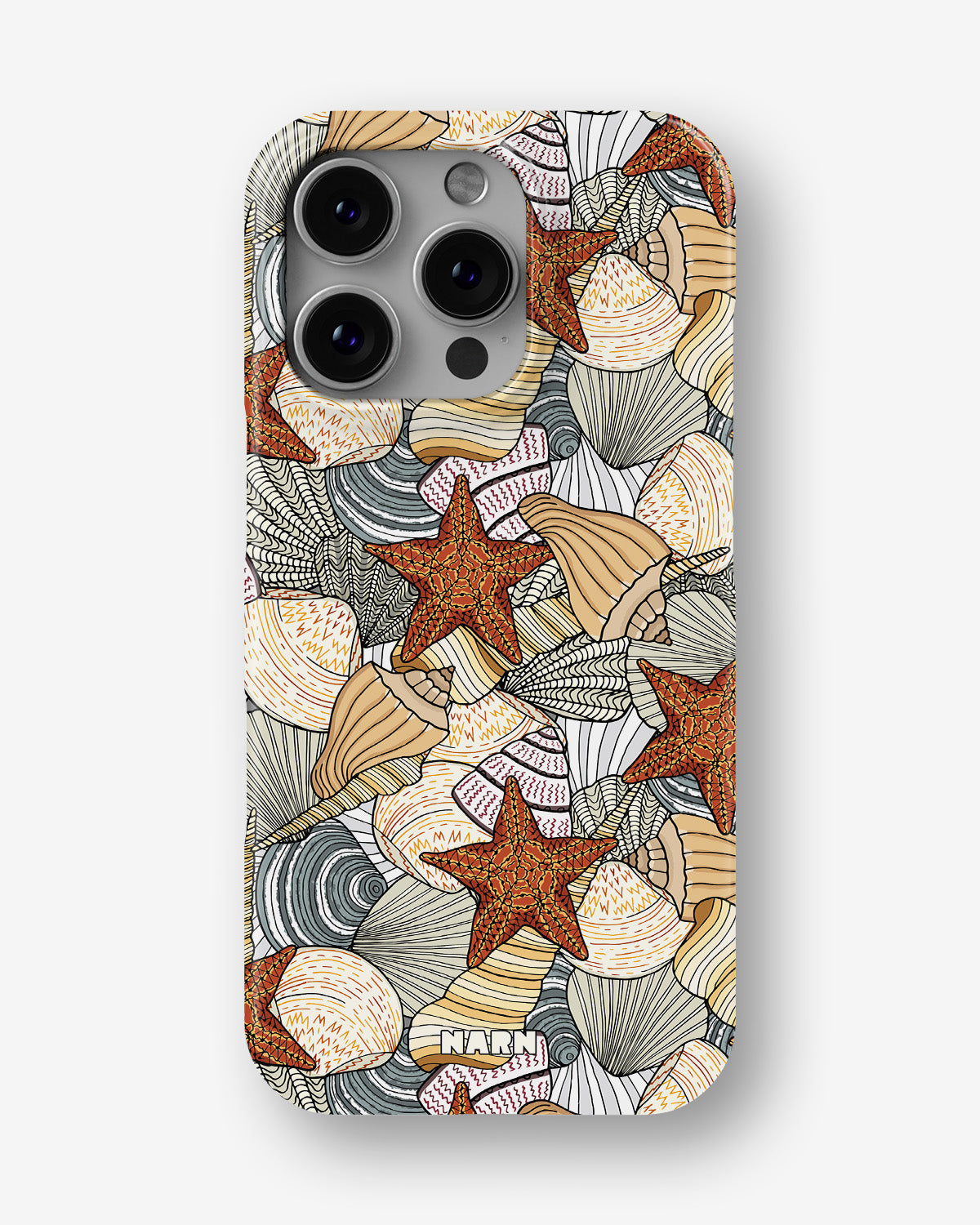 iPhone 16 Pro Max Slim Case - Sea Shells - View 1
