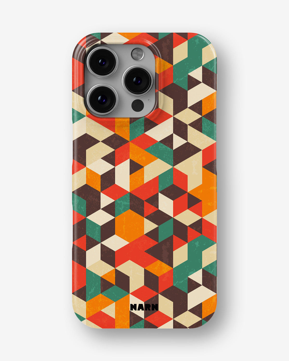 iPhone 16 Pro Max Slim Case - Retro Geometric - View 1
