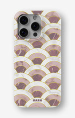 iPhone 16 Pro Max Slim Case - Pink Marble Waves - View 1