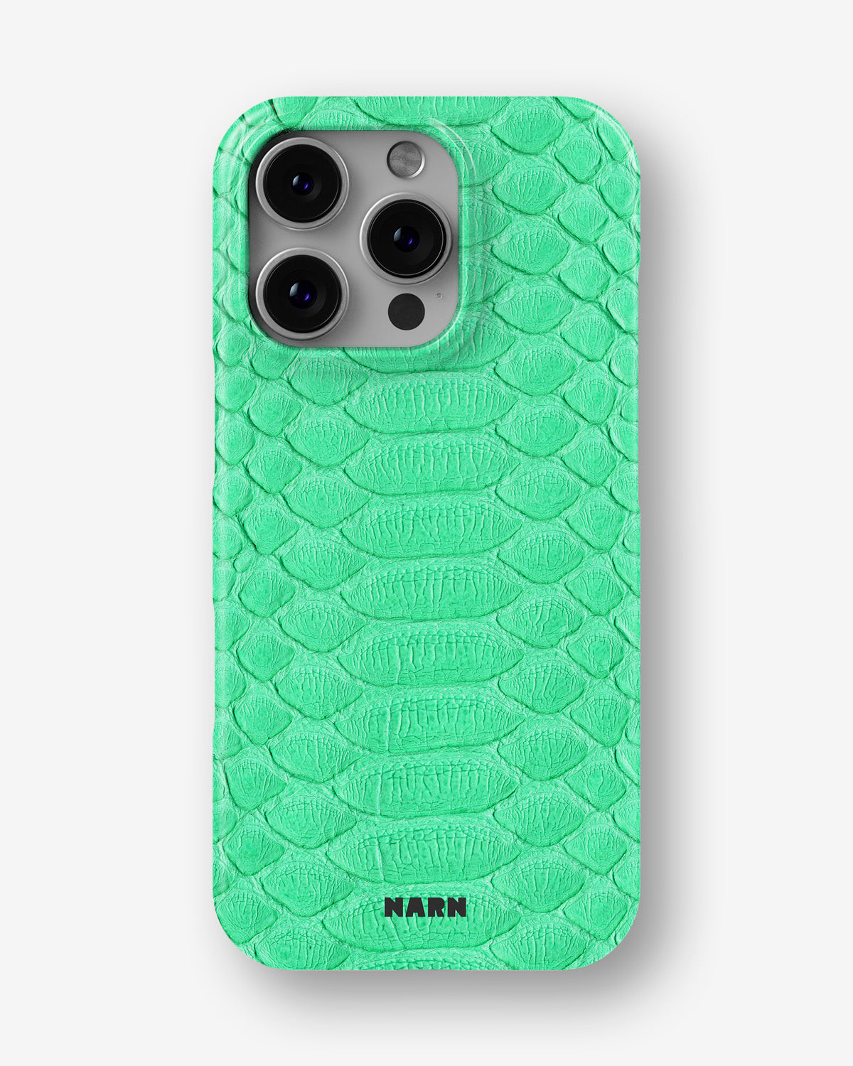 iPhone 16 Pro Max Slim Case - Turquoise Snake - View 1