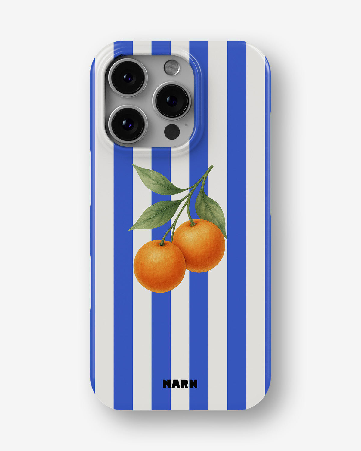 iPhone 16 Pro Max Slim Case - Orange Stripes - View 1