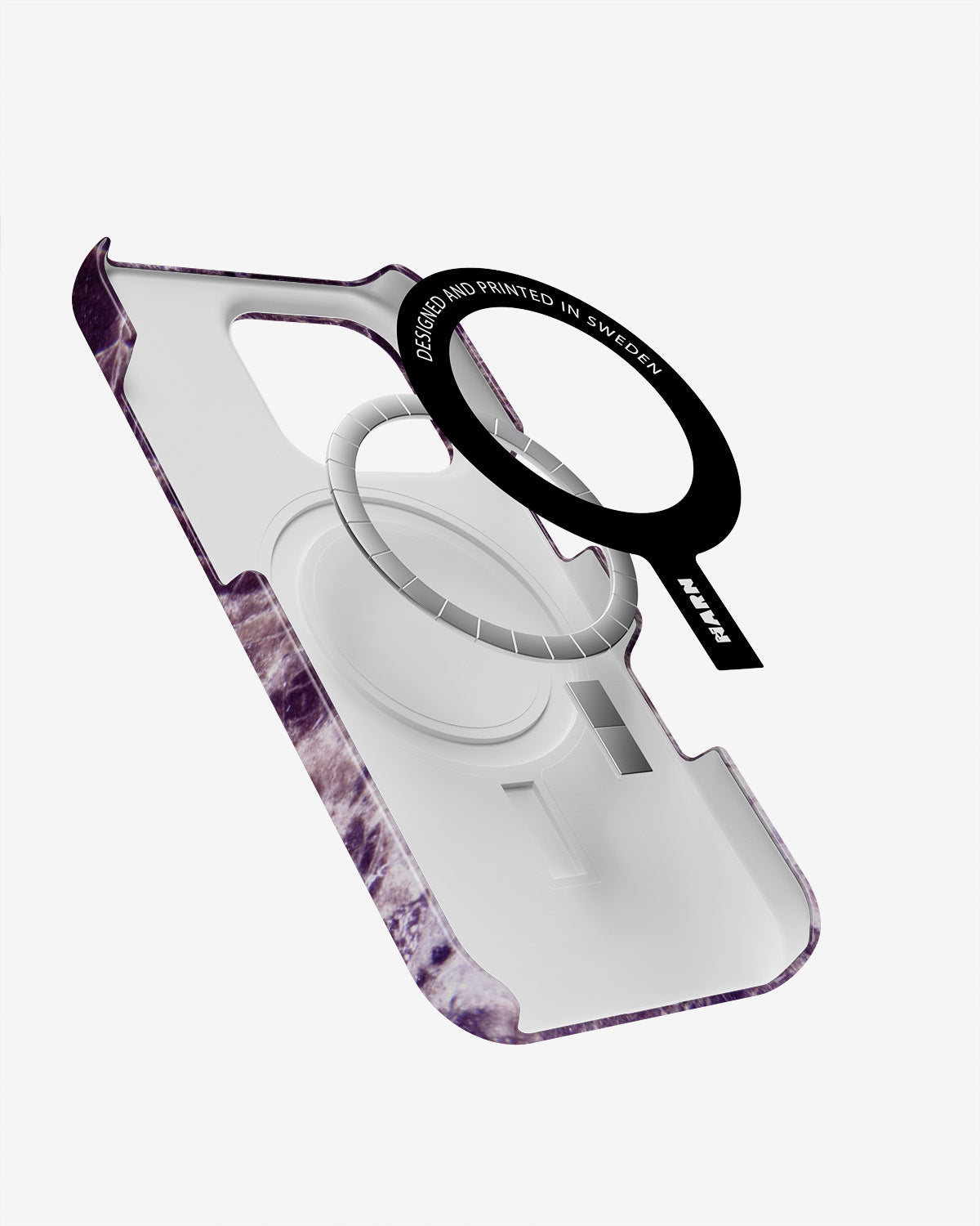 iPhone 16 Pro Max Slim Case - Purple Marble - View 2