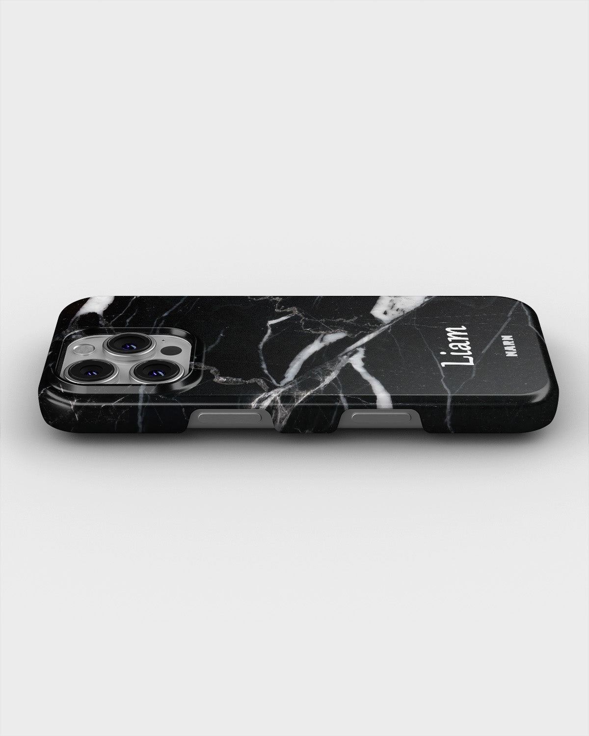 iPhone 16 Pro Max Slim Case - Custom - Black Marble - View 3