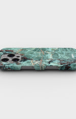 iPhone 16 Pro Max Slim Case - Green Marble - View 3