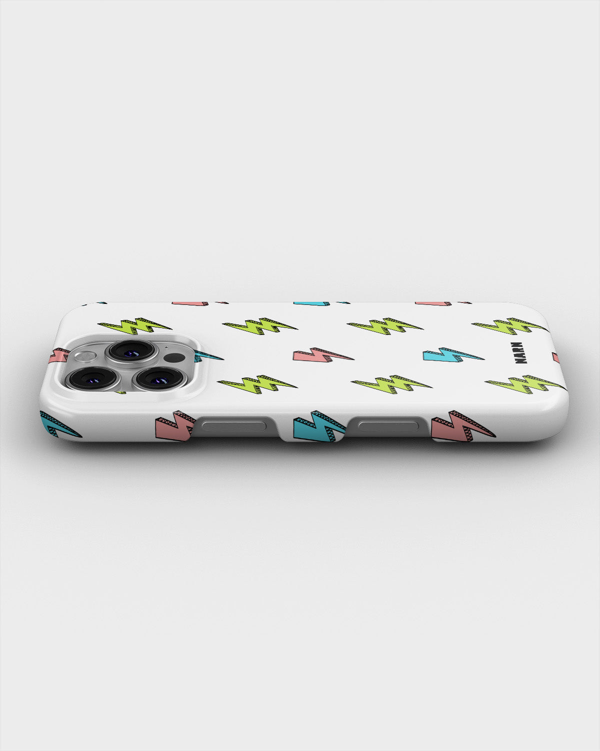 iPhone 16 Pro Max Slim Case - Lightning Bolts - View 3