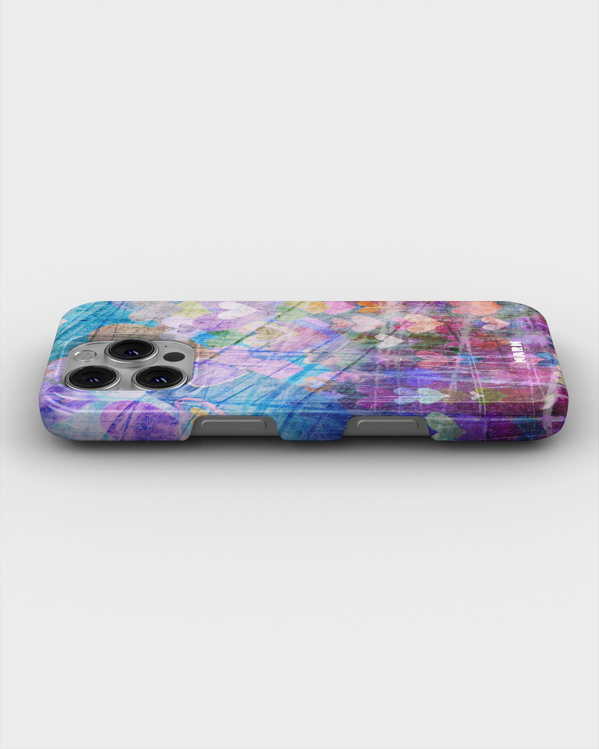 iPhone 16 Pro Max Slim Case - Purple Hearts - View 3