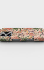 iPhone 16 Pro Max Slim Case - Flamingos & Flowers - View 3
