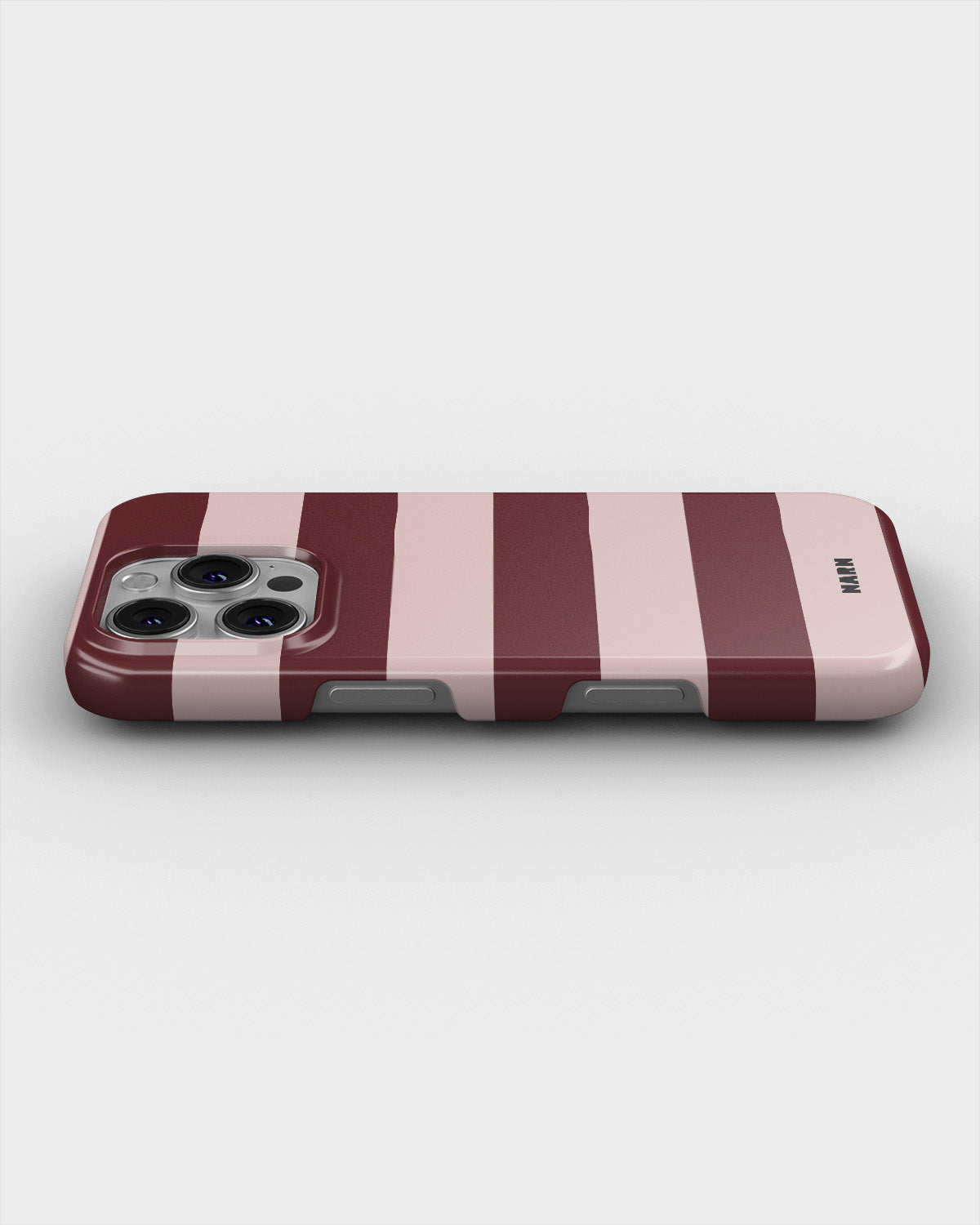 iPhone 16 Pro Max Slim Case - Cranberry Stripe - View 3