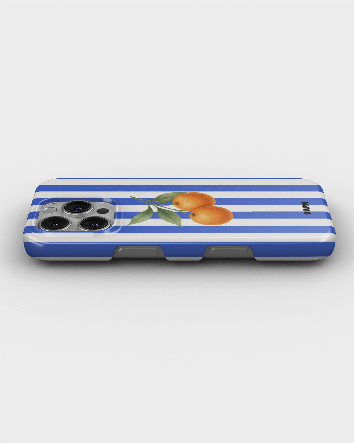 iPhone 16 Pro Max Slim Case - Orange Stripes - View 3