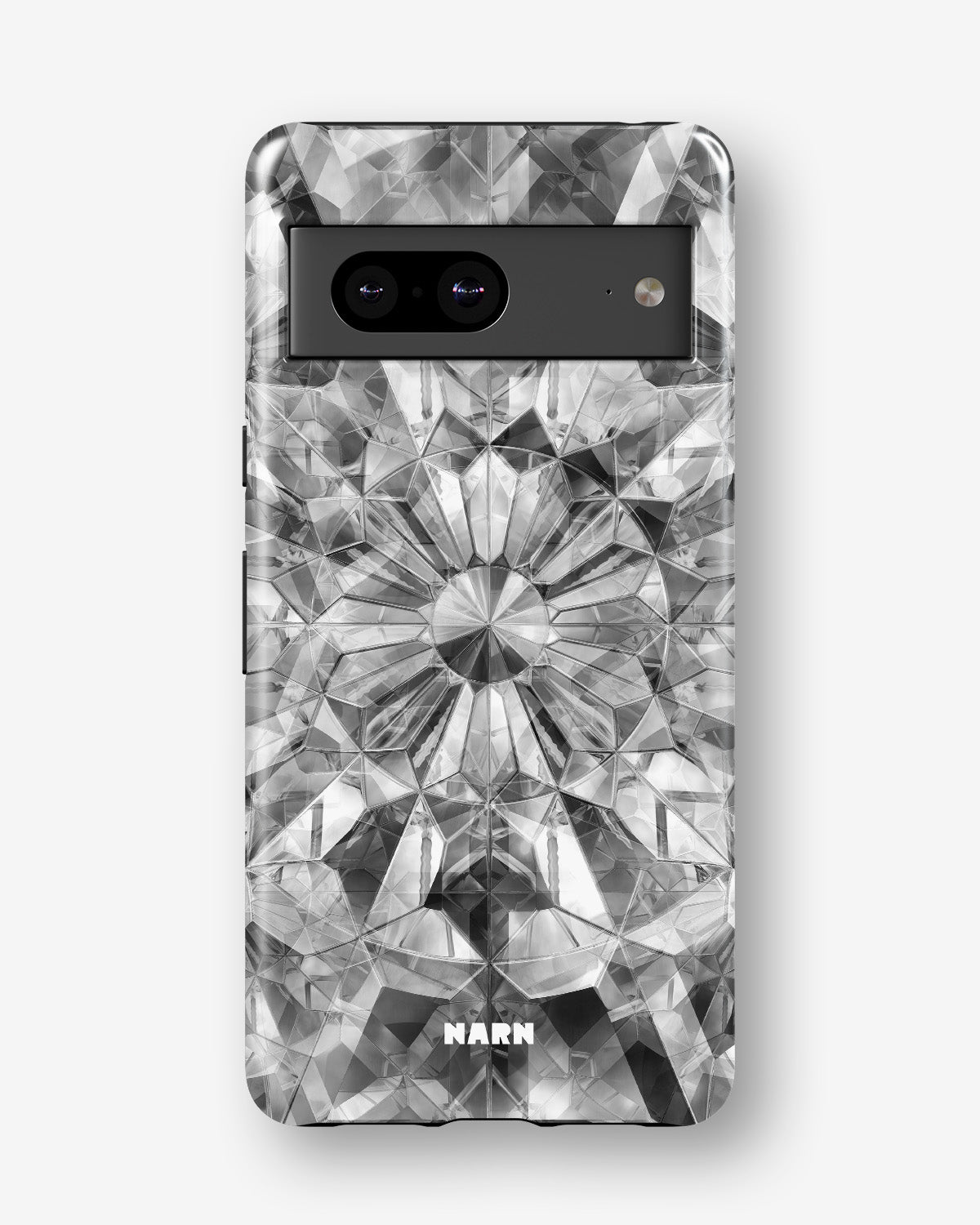 Google Pixel 8 Tough Case – Grey Crystals - View 1