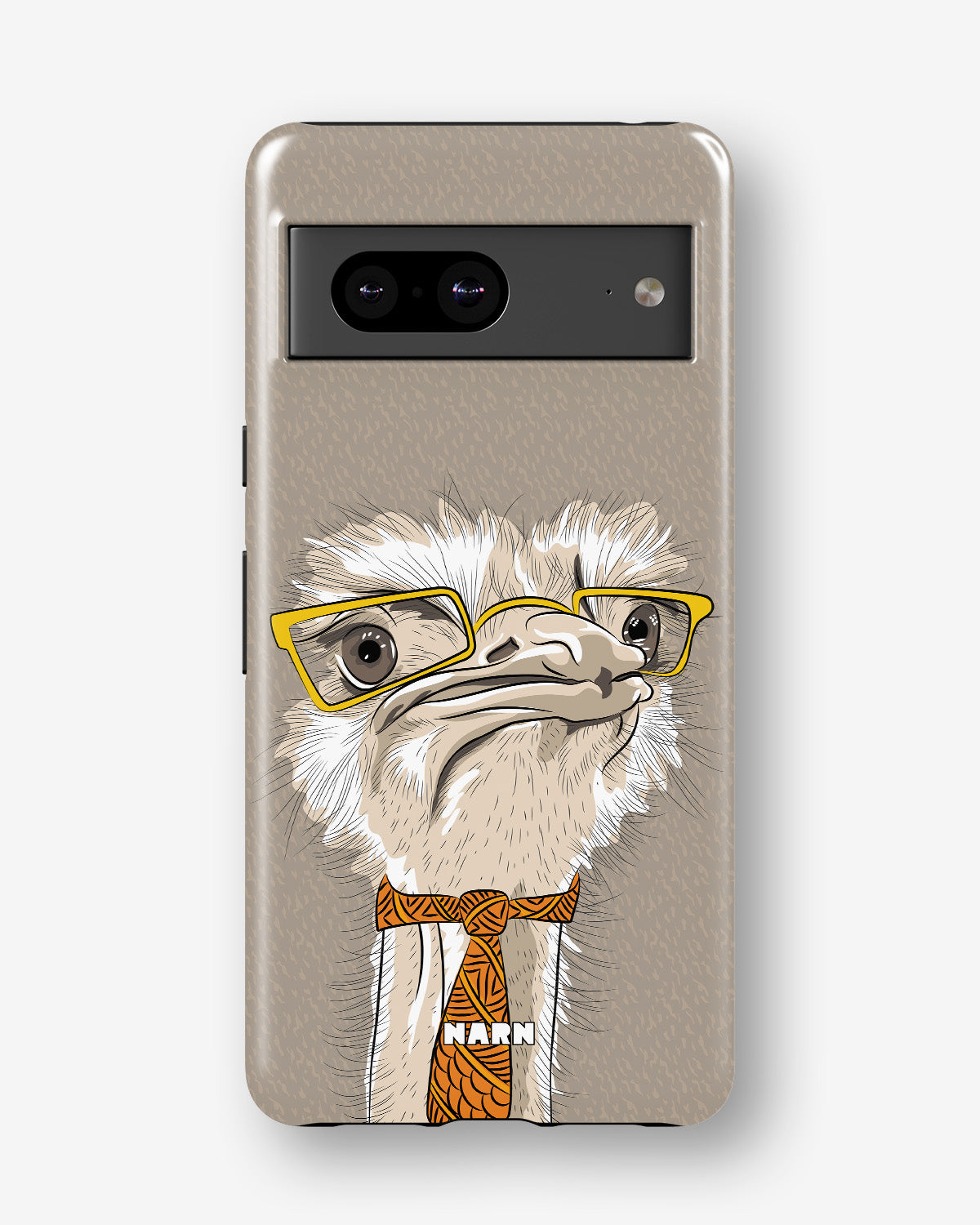Google Pixel 8 Tough Case – Hipster Ostrich - View 1