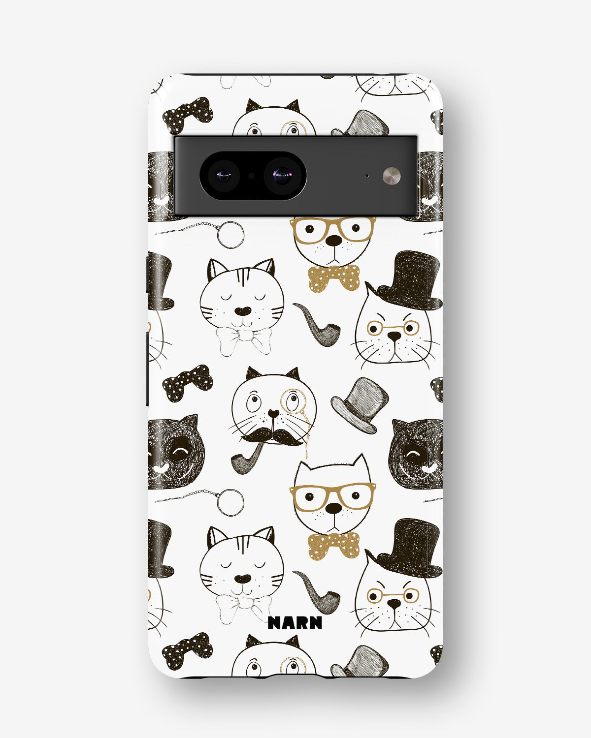 Google Pixel 8 Tough Case – Cartoon Cats - View 1