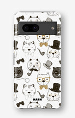 Google Pixel 8 Tough Case – Cartoon Cats - View 1
